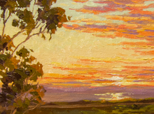 Load image into Gallery viewer, Batiquitos Lagoon Sunset 14" x 9"