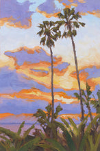 Load image into Gallery viewer, Encinitas Sunset 7&quot; x 10 1/2&quot; Original Oil on Huile oil paper

