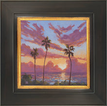 Load image into Gallery viewer, Cardiff Sunset 10" x 10" Original Oil on Linen