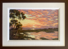 Load image into Gallery viewer, Batiquitos Lagoon Sunset 14" x 9"