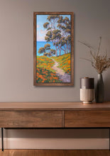 Load image into Gallery viewer, Springtime in La Jolla. 8 3/8" x 17" Oil on canvas board