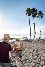 Load image into Gallery viewer, Palms by Robert's Cottages – 8" x 16" Original Plein Air Oil