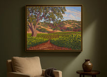 Load image into Gallery viewer, Oak in Vineyard 50" x 40" Original Oil