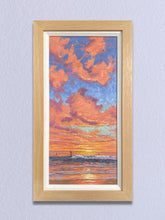 Load image into Gallery viewer, Sunsets in Paradise 2 - 9" x 19" Original Oil on canvas board