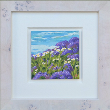 Load image into Gallery viewer, Del Mar Wildflowers 6" x 6" original oil