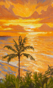 Kauai Sunset Original Oil 31" x 22"
