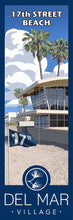 Load image into Gallery viewer, Del Mar 17th Street Beach Giclée Print on Canvas