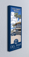 Load image into Gallery viewer, Del Mar 17th Street Beach Giclée Print on Canvas