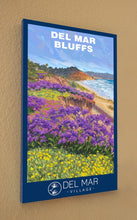 Load image into Gallery viewer, Del Mar Bluffs Springtime Giclée Print on Canvas