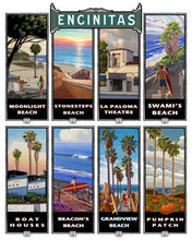 Load image into Gallery viewer, Encinitas Banner Art Giclée on Canvas