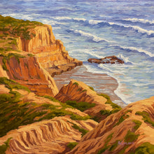 Load image into Gallery viewer, Flat Rock at Torrey Pines State Park - Original or Fine Art Giclée Print