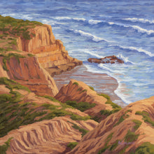 Load image into Gallery viewer, Flat Rock at Torrey Pines State Park - Original or Fine Art Giclée Print