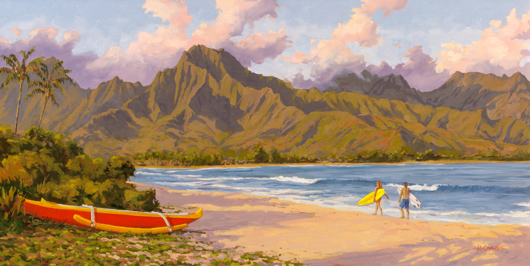 Hanalei Bay Giclée on Canvas, Kauai, Hawaii canvas print Jim McConlogue Fine Art & Graphics