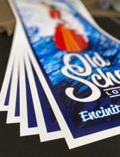 Load image into Gallery viewer, Old School Longboarder Poster 14" x 36"