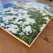 Load image into Gallery viewer, Pannikin Flowers, oil painting on canvas board 24" x 24"