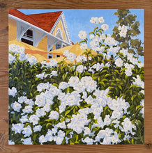 Load image into Gallery viewer, Pannikin Flowers, oil painting on canvas board 24" x 24"
