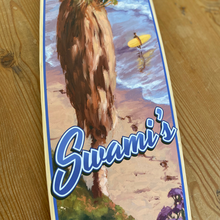 Load image into Gallery viewer, Swami's Giclée Print on Surfboard Shape