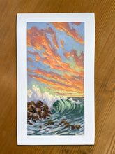 Load image into Gallery viewer, Sunset Wave – Original or Fine Art Giclée Print