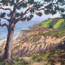 Load image into Gallery viewer, Torrey Pines View North - Oil on Linen 20" x 20"