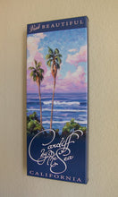 Load image into Gallery viewer, Visit Beautiful Cardiff by the Sea Giclée Print on Canvas