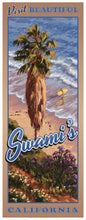 Load image into Gallery viewer, Visit Beautiful Swami's California Poster 14" x 36"