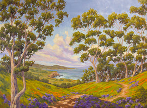 California Coastal - 48" x 36" Original Oil on linen canvas