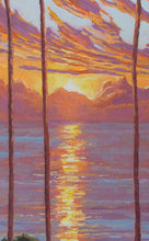Load image into Gallery viewer, Cardiff Sunset - 22&quot; x 31&quot; Oil on Linen board
