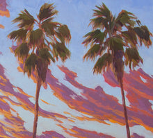Load image into Gallery viewer, Cardiff Sunset - 22&quot; x 31&quot; Oil on Linen board
