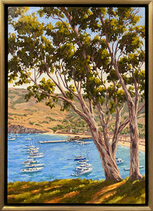Catalina Two Harbors View - 31" x 22" Original Oil