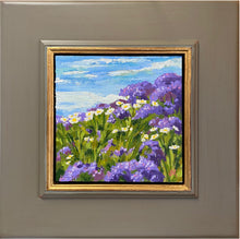 Load image into Gallery viewer, Del Mar Wildflowers 6&quot; x 6&quot; original oil
