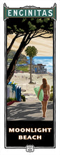 Load image into Gallery viewer, Moonlight Beach Poster 14&quot; x 36&quot;
