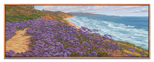 Del Mar View - 66" x 24" original oil