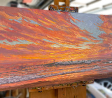 Load image into Gallery viewer, Sunsets in Paradise Mural Study 23 1/2&quot; x 14&quot;
