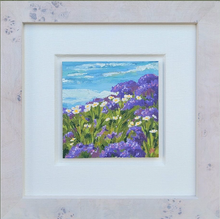 Load image into Gallery viewer, Del Mar Wildflowers 6&quot; x 6&quot; original oil
