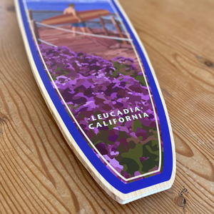 Surf Beacon's Giclée Print on Surfboard Shape