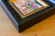 Load image into Gallery viewer, Bougainvillea Study 6&quot; x 6&quot; Framed Oil on Canvas Board
