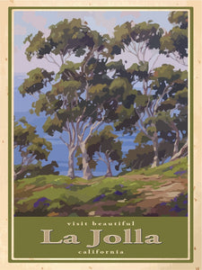 Classic California La Jolla Giclée Print on Fine Art Paper