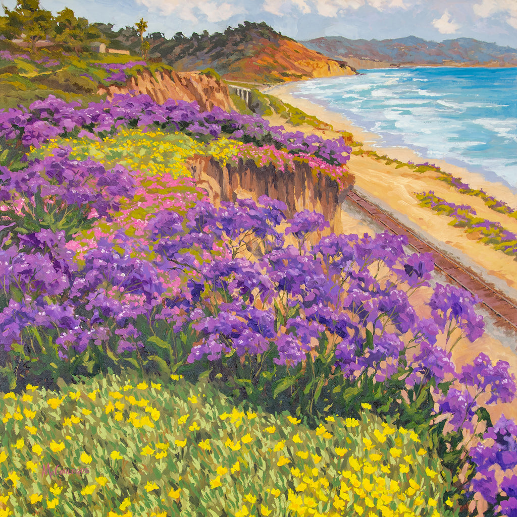 Springtime in Del Mar Giclée Print on Canvas