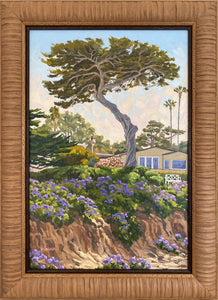 Del Mar, California, impressionistic oil painting on canvas board by Jim McConlogue