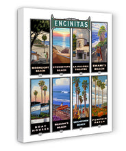 Load image into Gallery viewer, Encinitas Banner Art Giclée on Canvas
