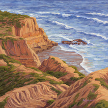 Load image into Gallery viewer, Flat Rock at Torrey Pines State Park - Original or Fine Art Giclée Print
