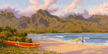 Load image into Gallery viewer, Hanalei Bay Giclée on Canvas
