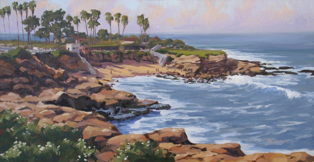 Oil painting of La Jolla Cove. 36