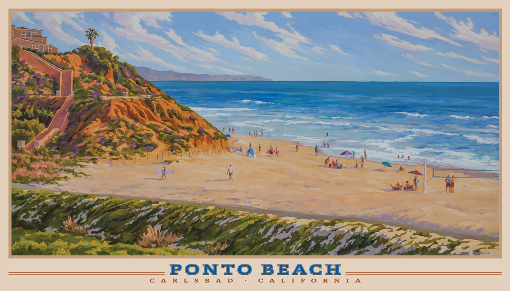 Ponto Beach Giclée Print