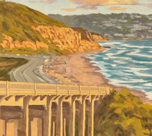 Load image into Gallery viewer, Del Mar Views #1 Giclée Print on canvas
