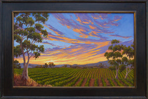 Sunset on the Vineyard Giclée on Canvas 24" x 36"