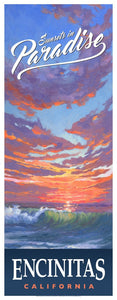 Sunsets in Paradise Poster 14" x 36"