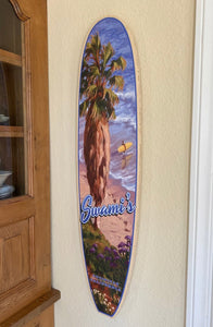 Swami's Giclée Print on Surfboard Shape