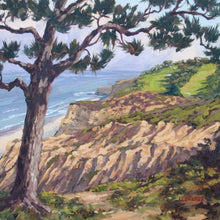 Load image into Gallery viewer, Torrey Pines View North - Oil on Linen 20&quot; x 20&quot;
