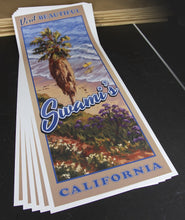 Load image into Gallery viewer, Visit Beautiful Swami&#39;s California Poster 14&quot; x 36&quot;
